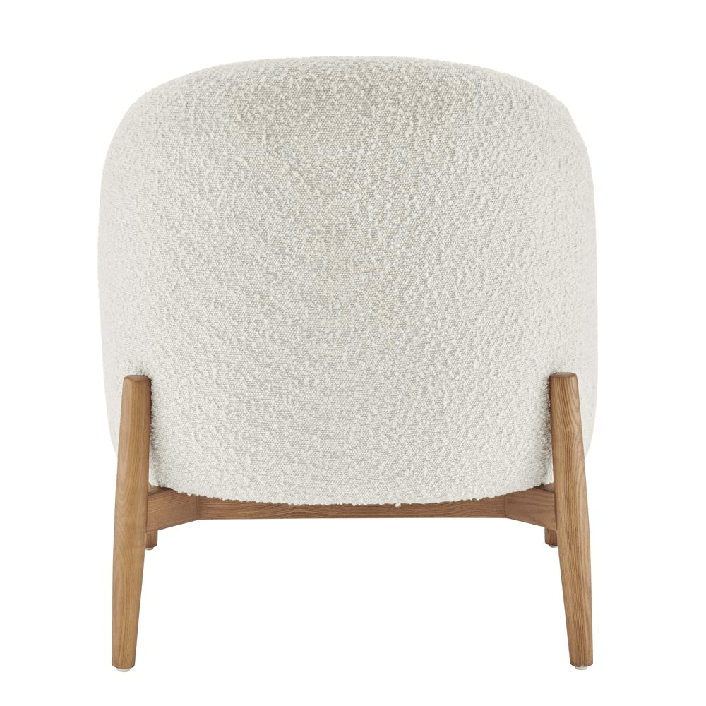 Adriana Boucle Accent Chair Walnut Legs - Mervyns
