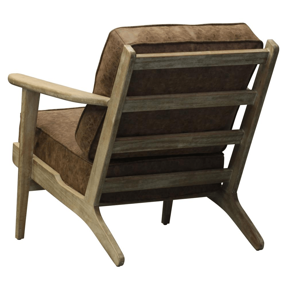 Albert Faux Leather Accent Arm Chair - Mervyns