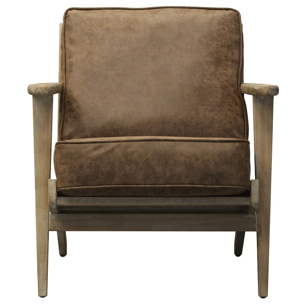Albert Faux Leather Accent Arm Chair - Mervyns