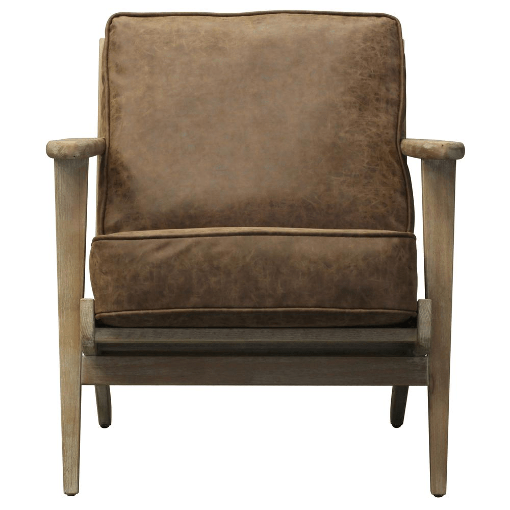 Albert Faux Leather Accent Arm Chair - Mervyns