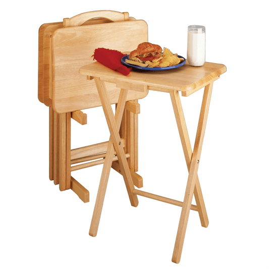 Alex 5-PC Snack Table Set Natural - Mervyns