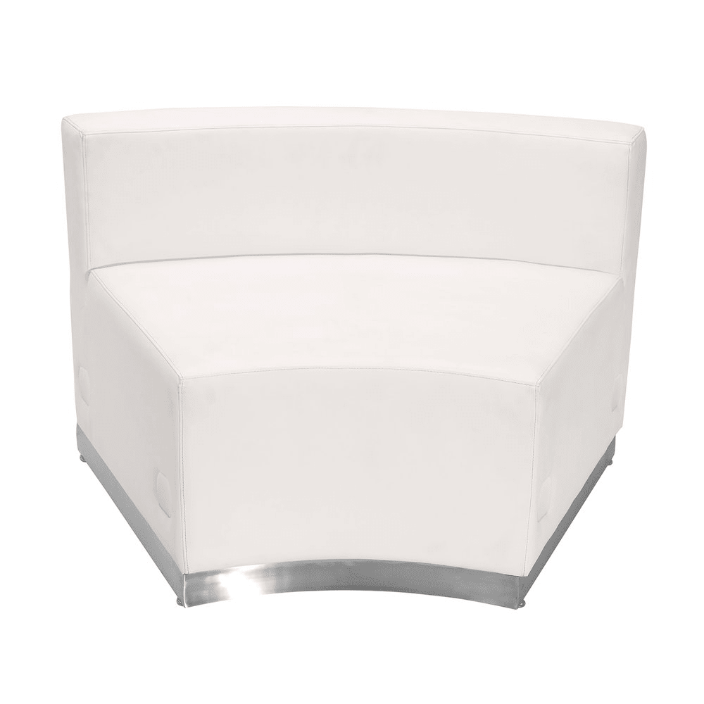 Alon Melrose White LeatherSoft Reception Configuration, 3 Pieces - Mervyns