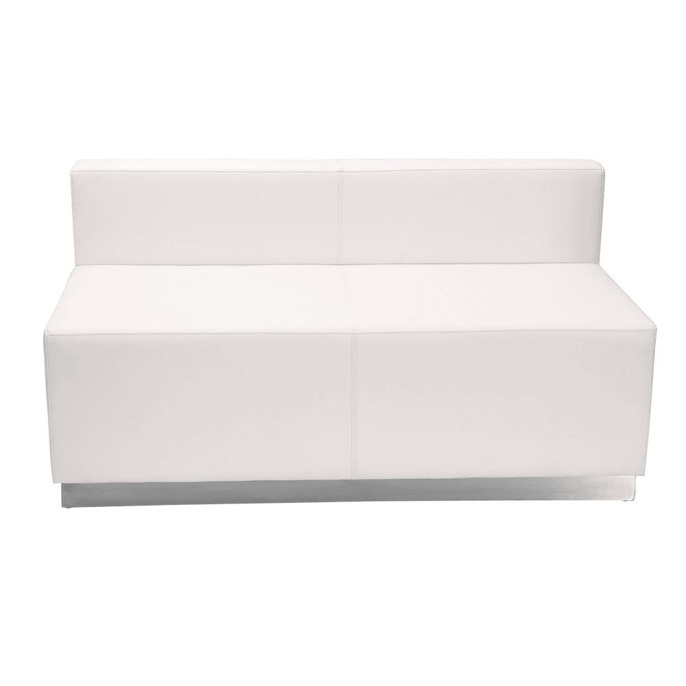 Alon Melrose White LeatherSoft Reception Configuration, 6 Pieces - Mervyns