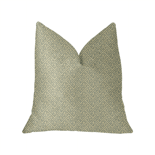Alpine Maize Blue and Beige Luxury Throw Pillow - Mervyns