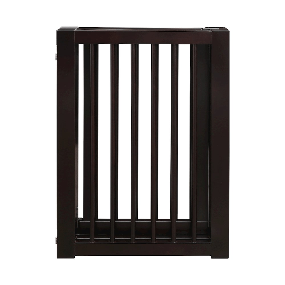 American Trails Free Standing Pet Gate with Door - Espresso - Mervyns