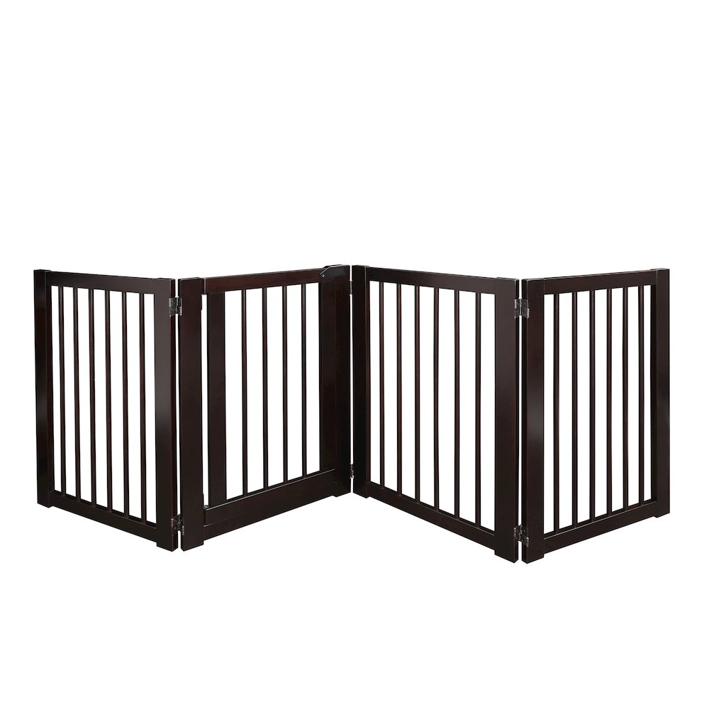 American Trails Free Standing Pet Gate with Door - Espresso - Mervyns