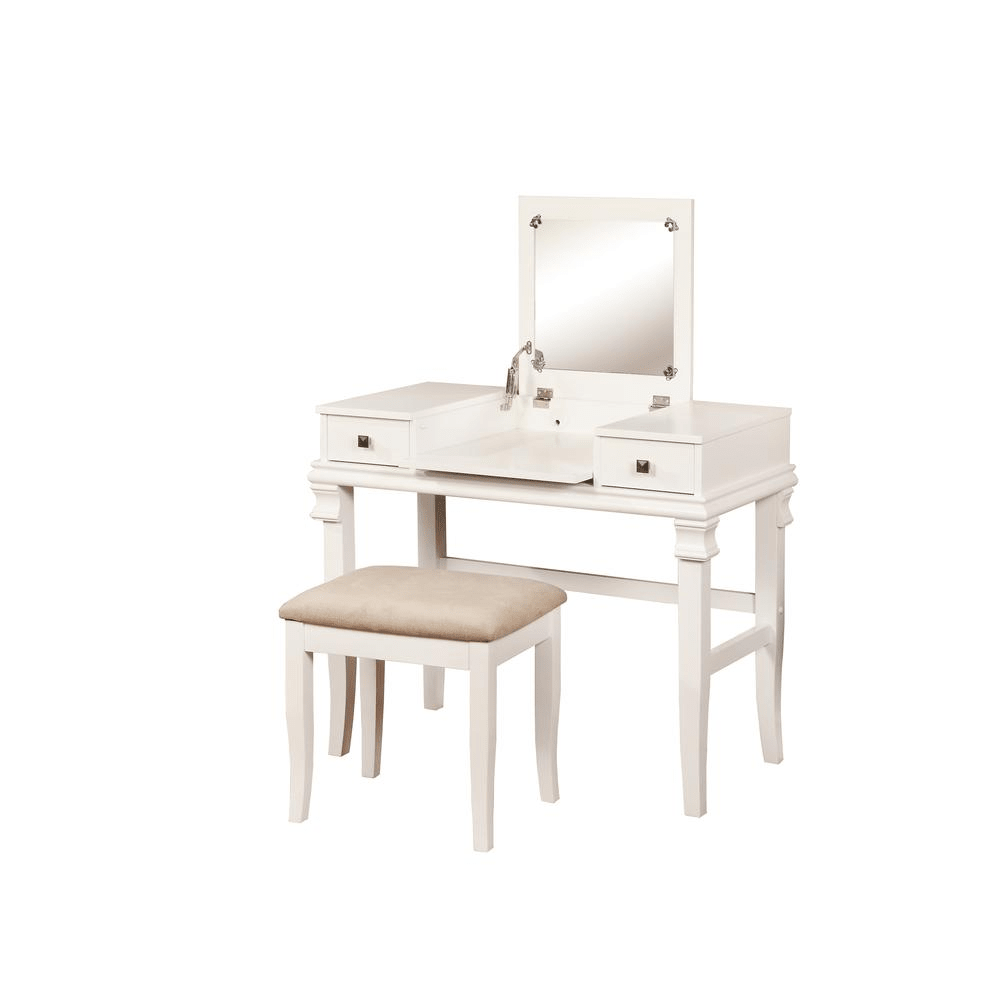 Angela White Vanity Set - Mervyns