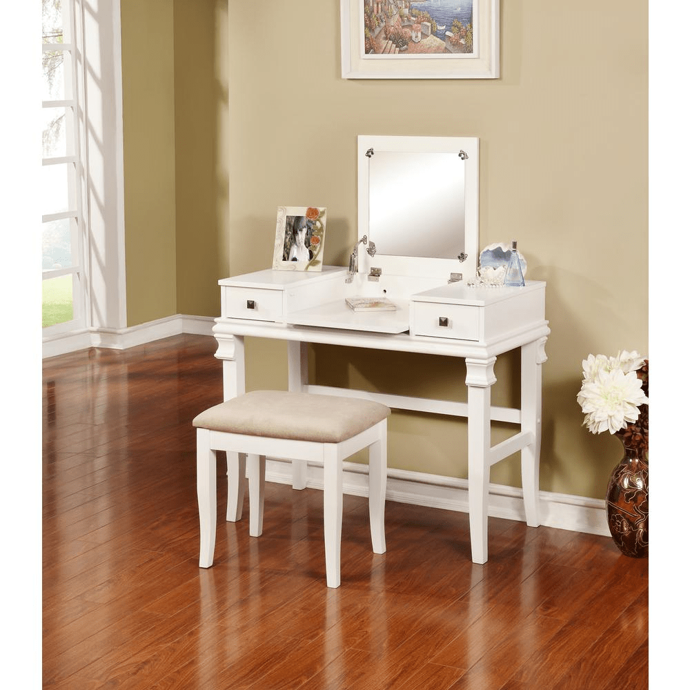 Angela White Vanity Set - Mervyns