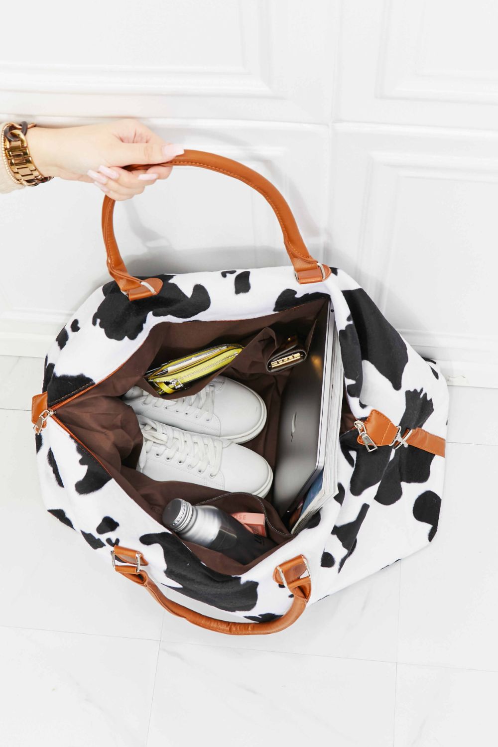 Animal Print Plush Weekender Bag - Mervyns