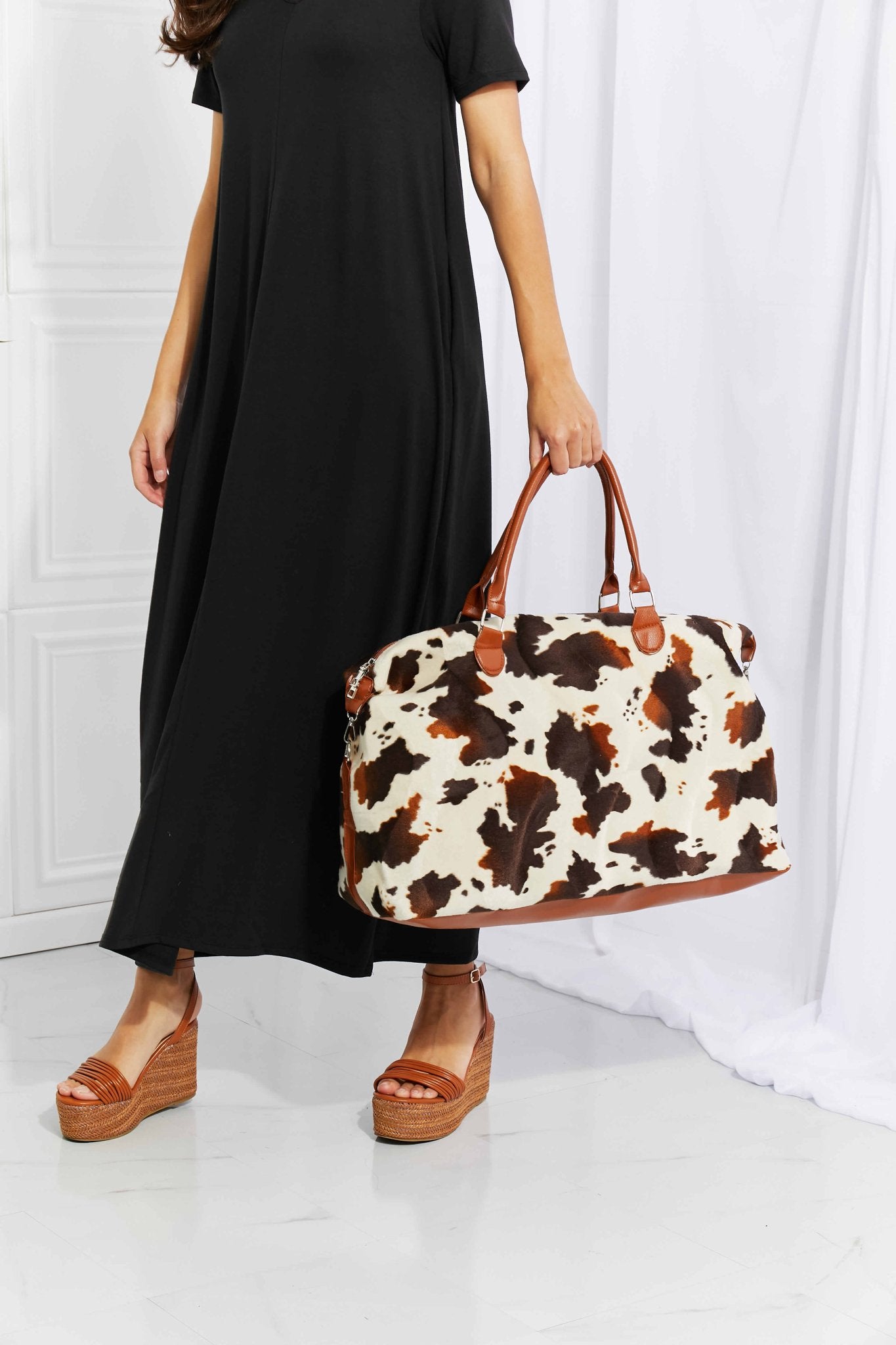 Animal Print Plush Weekender Bag - Mervyns