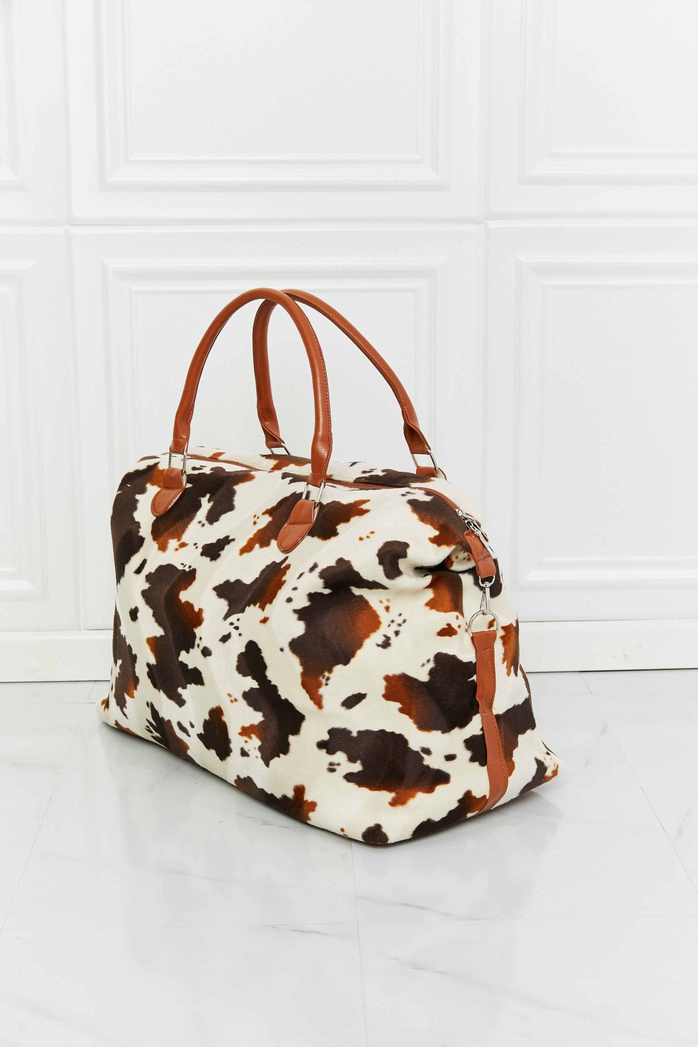 Animal Print Plush Weekender Bag - Mervyns