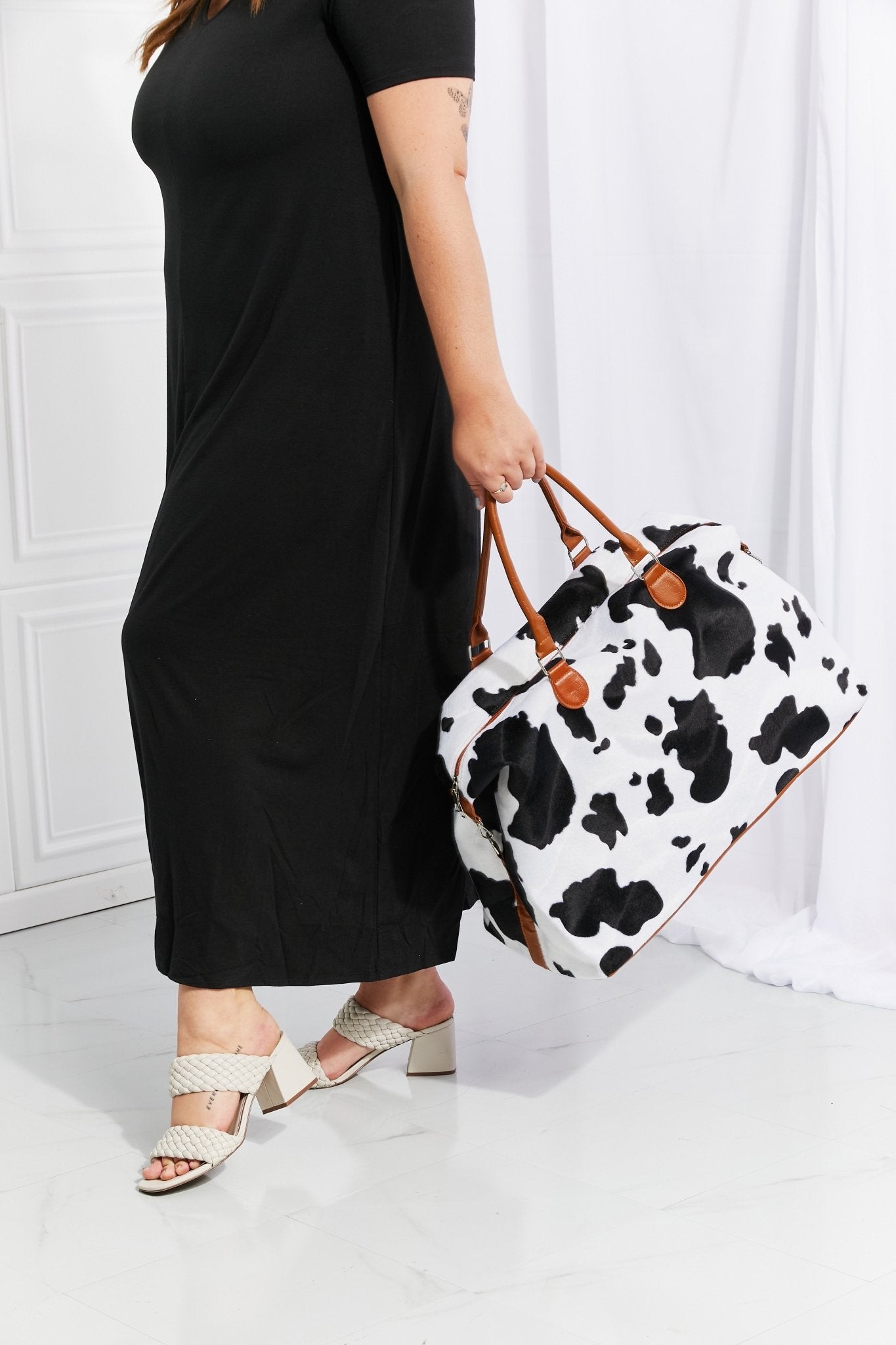 Animal Print Plush Weekender Bag - Mervyns