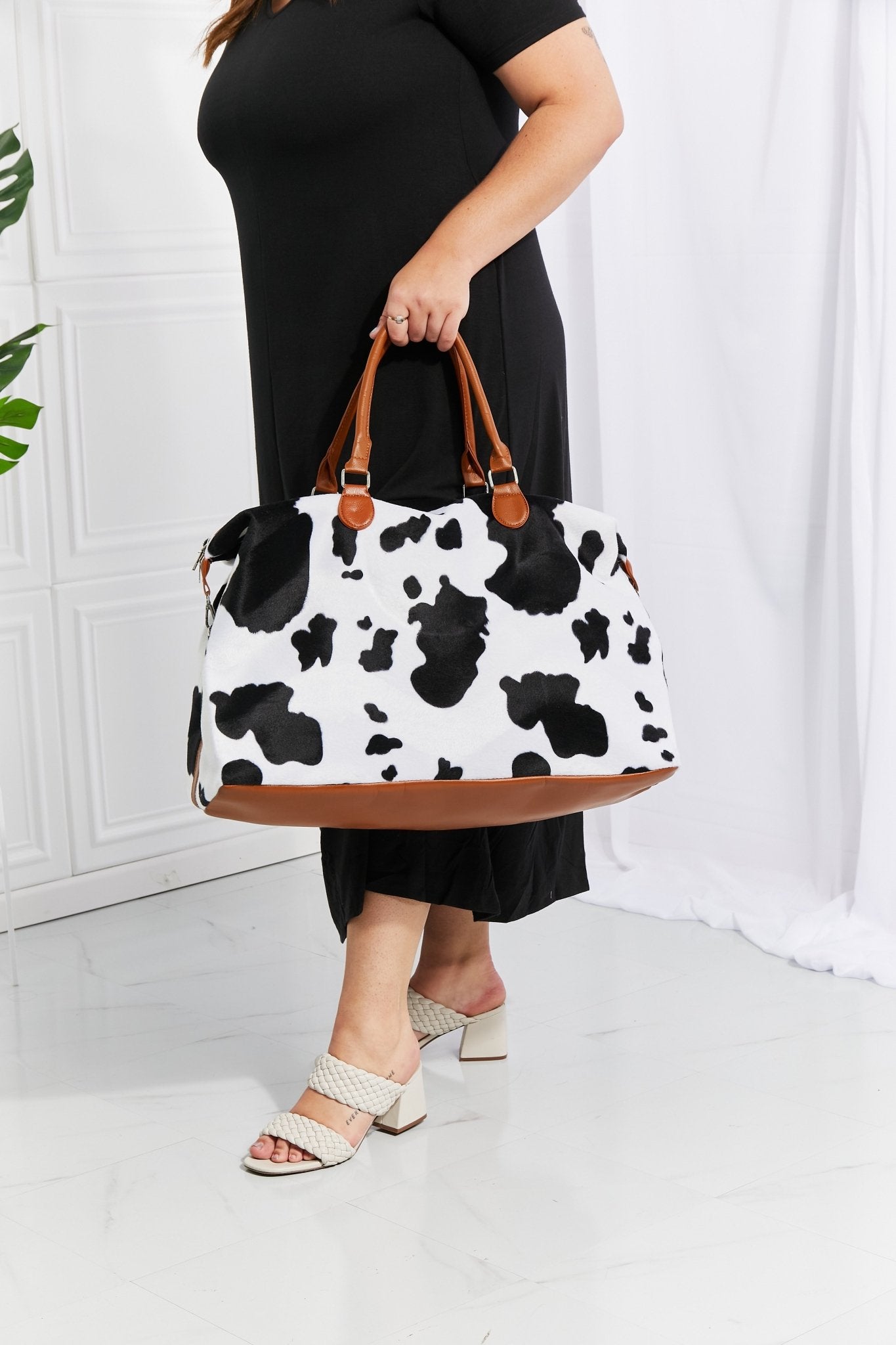 Animal Print Plush Weekender Bag - Mervyns