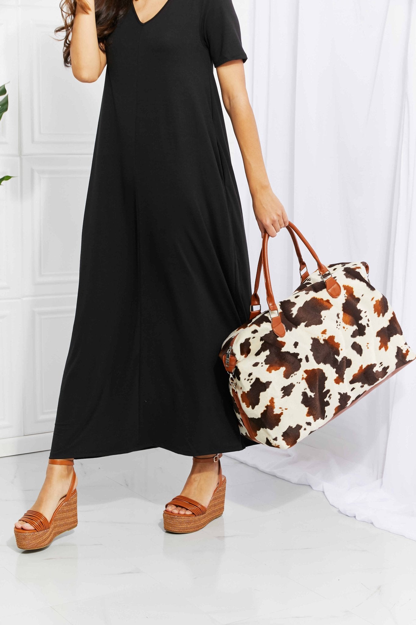 Animal Print Plush Weekender Bag - Mervyns