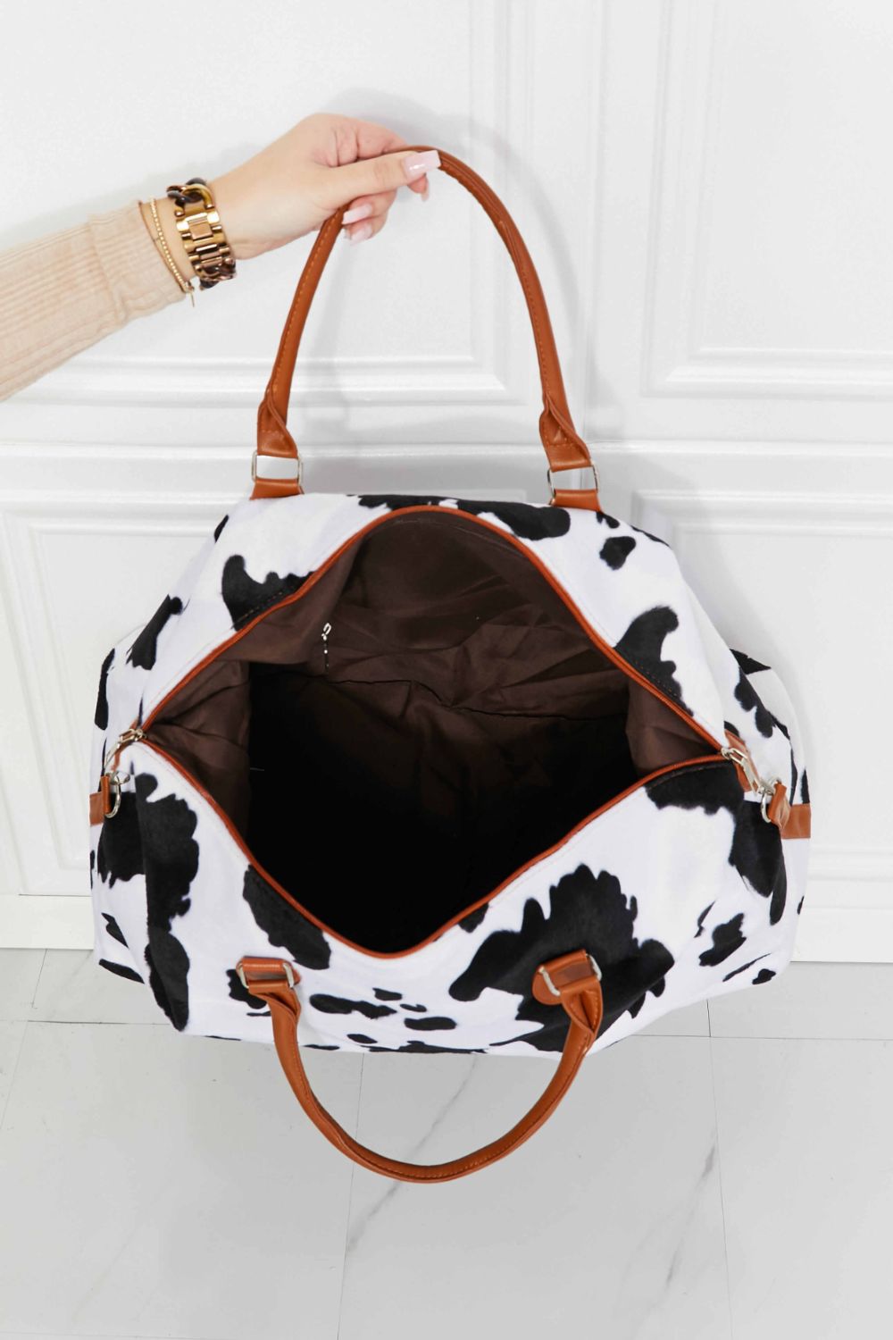 Animal Print Plush Weekender Bag - Mervyns