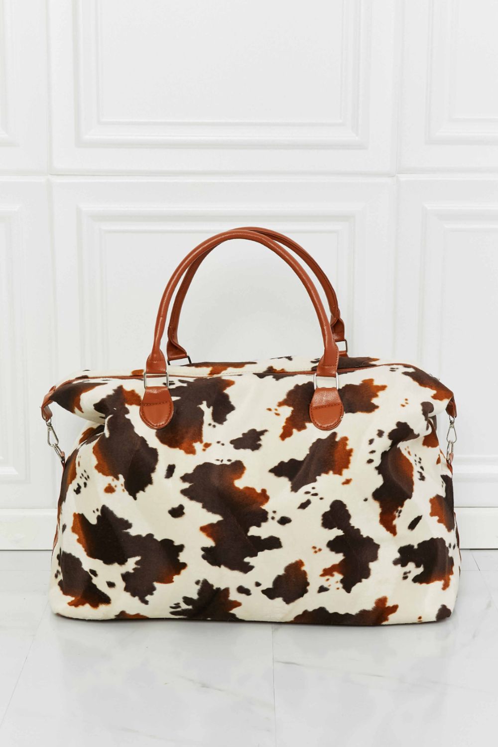 Animal Print Plush Weekender Bag - Mervyns