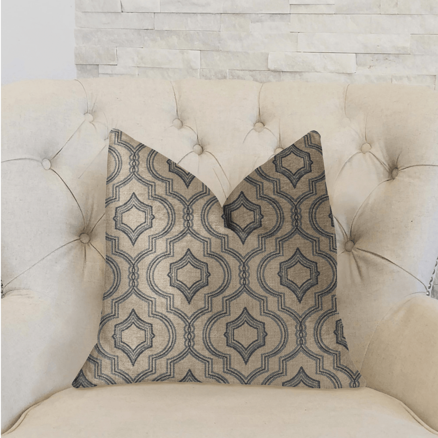 Anise Black and Beige Luxury Throw Pillow - Mervyns