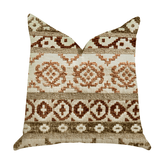 Arabesque Shades of Brown Luxury Throw Pillow - Mervyns