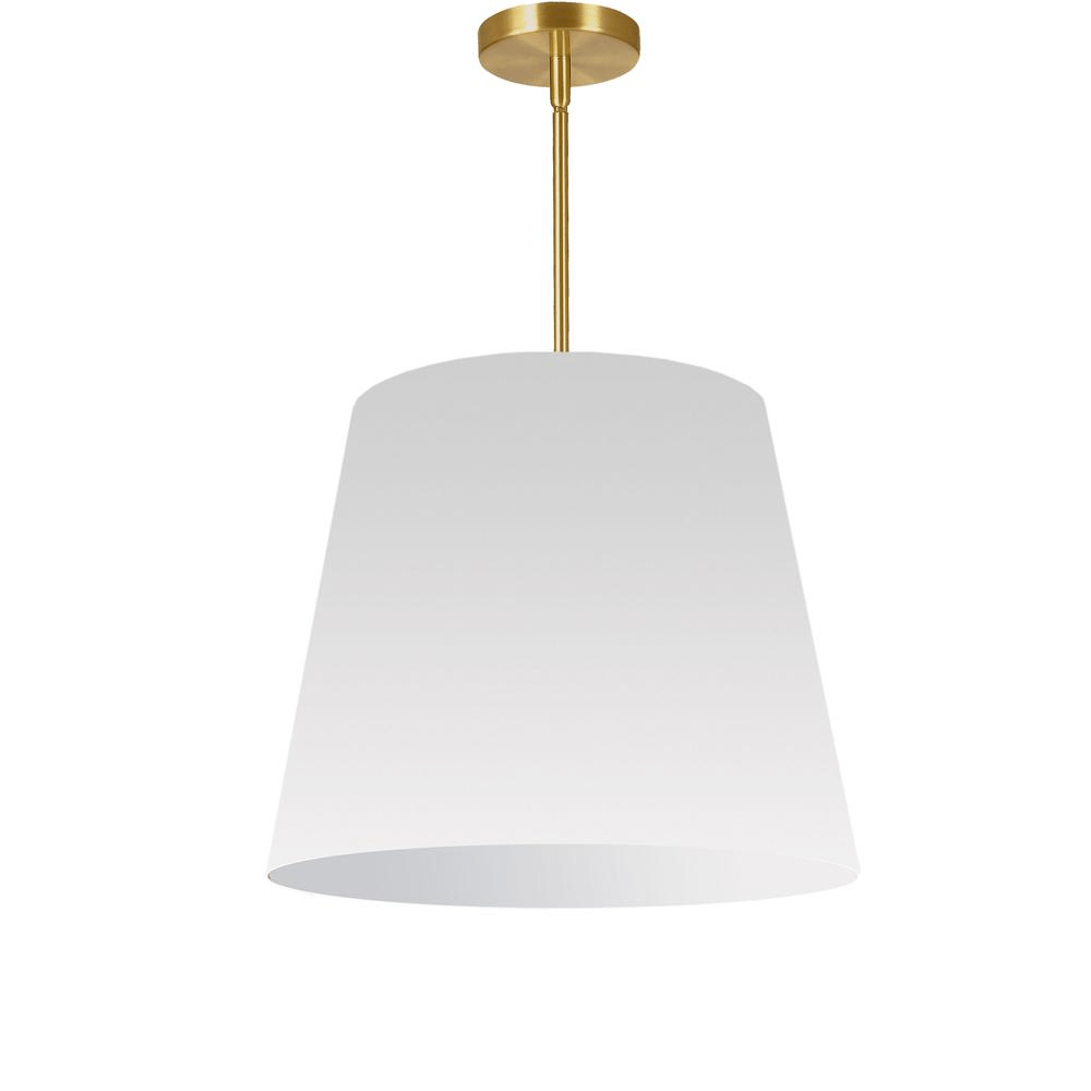 Avery 1LT Oversized Drum Pendant - Medium, White Shade - Mervyns