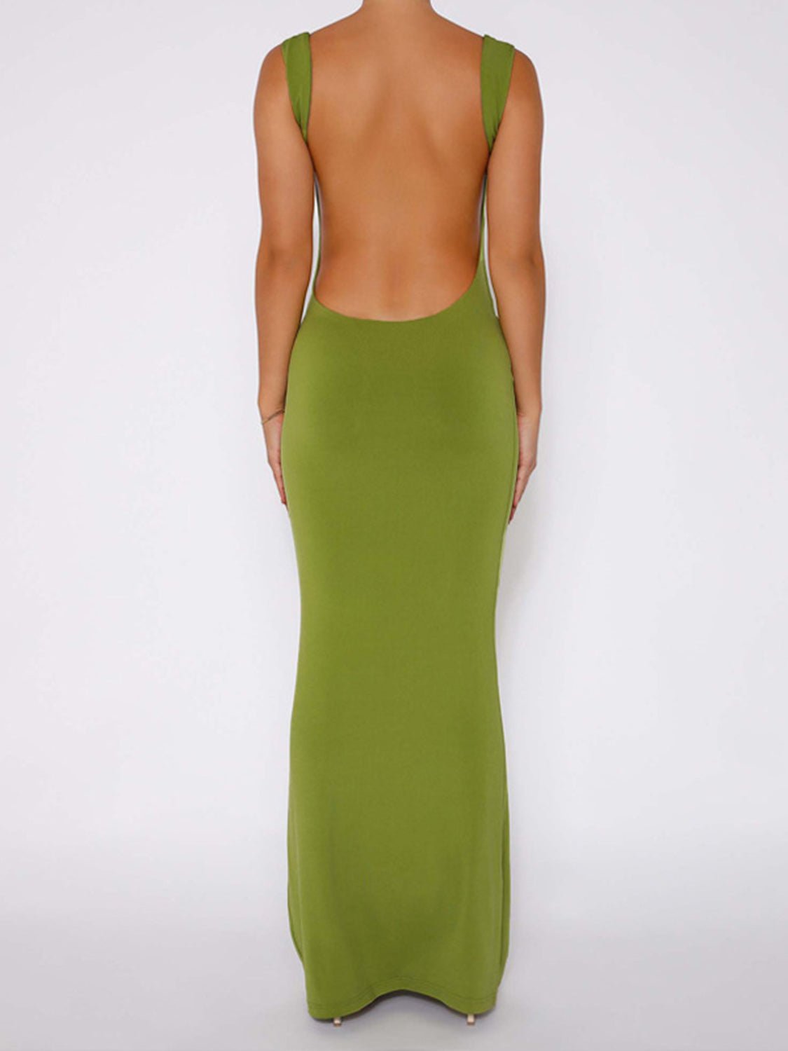 Backless Wide Strap Maxi Dress - Mervyns