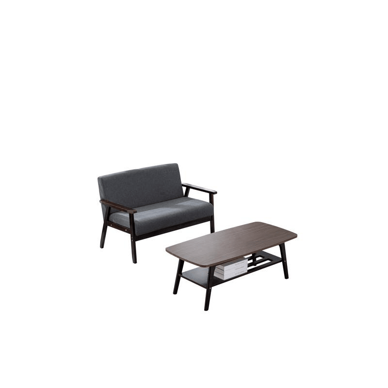 Bahamas Espresso Coffee Table and Loveseat Set - Mervyns
