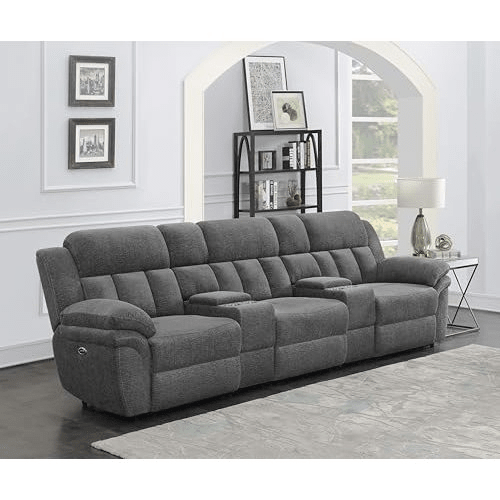 Bahrain 5-piece Power Home Theater Seating Charcoal - Mervyns