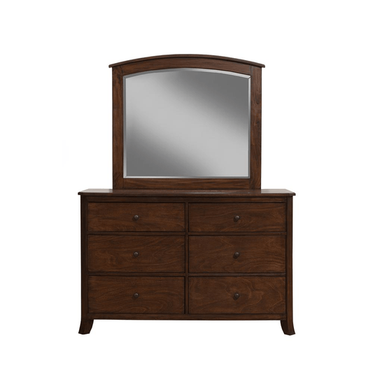 Baker 6 Drawer Dresser, Mahogany - Mervyns