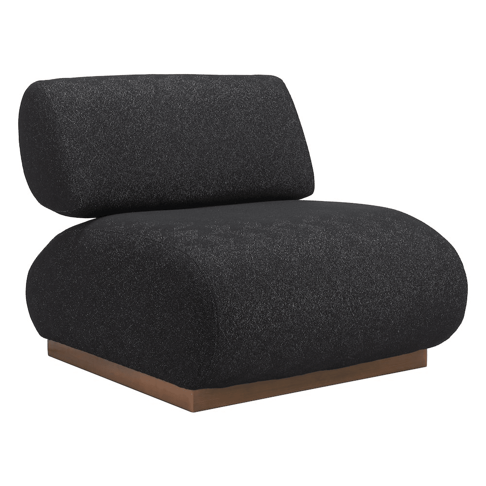 Barsa Accent Chair Black - Mervyns