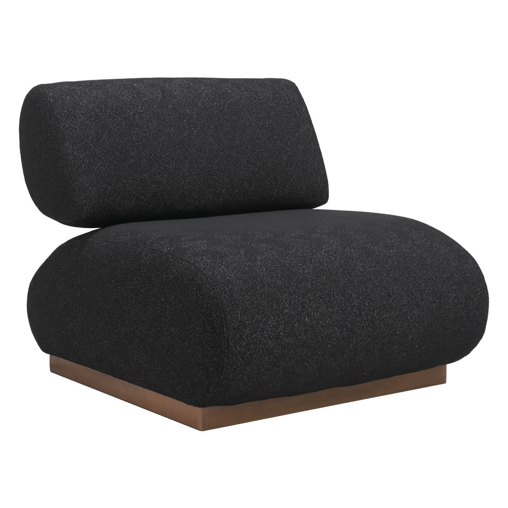 Barsa Accent Chair Black - Mervyns