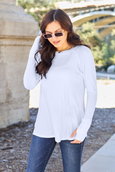 Basic Bae Full Size Round Neck Long Sleeve T-Shirt - Mervyns