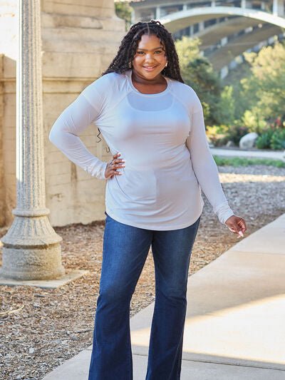 Basic Bae Full Size Round Neck Long Sleeve T-Shirt - Mervyns