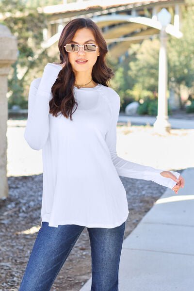 Basic Bae Full Size Round Neck Long Sleeve T-Shirt - Mervyns