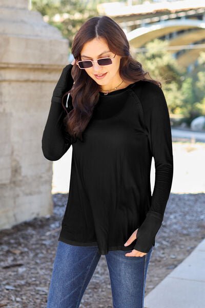 Basic Bae Full Size Round Neck Long Sleeve T-Shirt - Mervyns