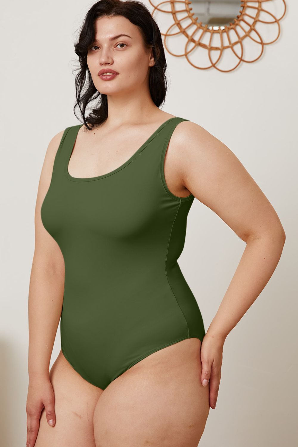 Basic Bae Full Size Square Neck Sleeveless Bodysuit - Mervyns