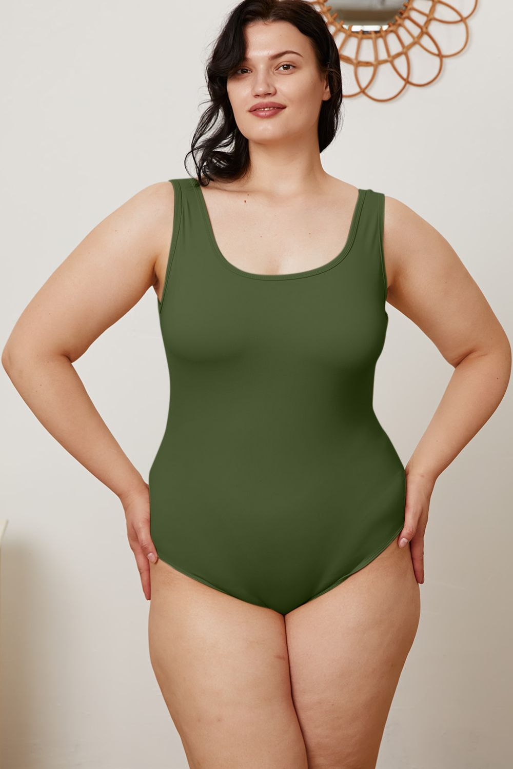 Basic Bae Full Size Square Neck Sleeveless Bodysuit - Mervyns