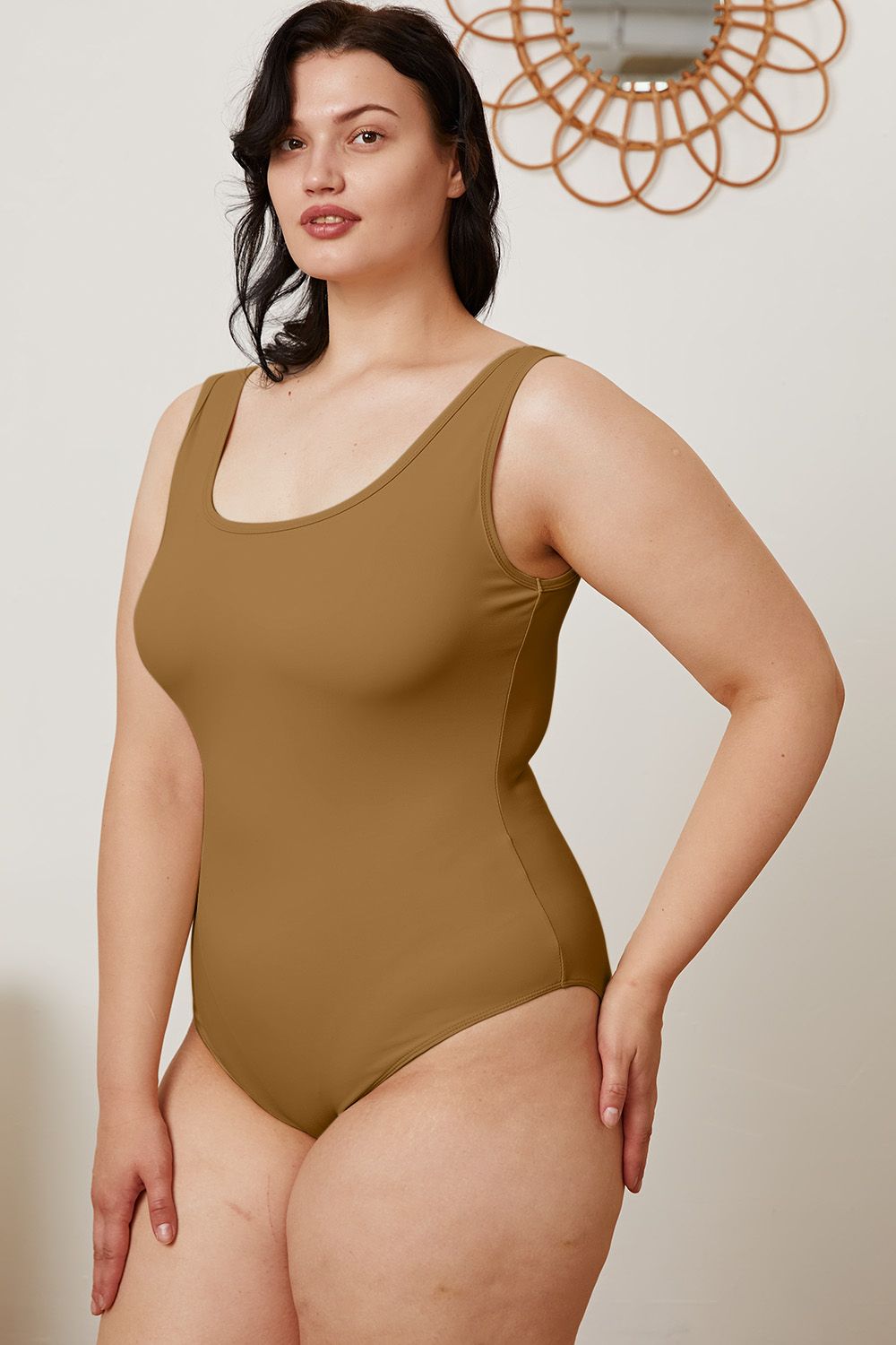 Basic Bae Full Size Square Neck Sleeveless Bodysuit - Mervyns