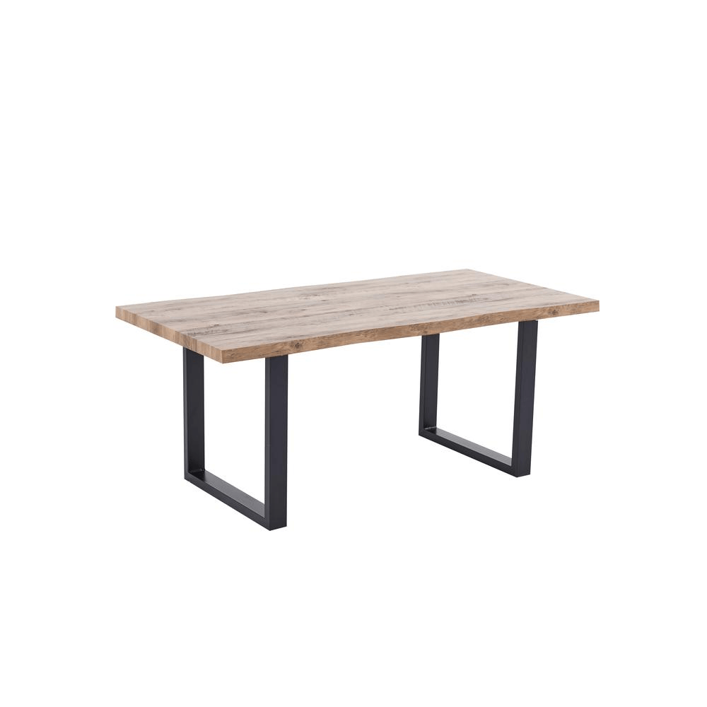 Bazely Industrial Chic Rectangular Dining Table - Mervyns