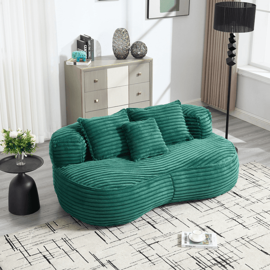 Bean Bag sofa Lazy Sofa Durable Comfort Lounger High Back Bean Bag Chair Couch for Adults and Kids, Indoor & Outdoor, Accent Floor Soft Lounge Chair (Emerald) - Mervyns