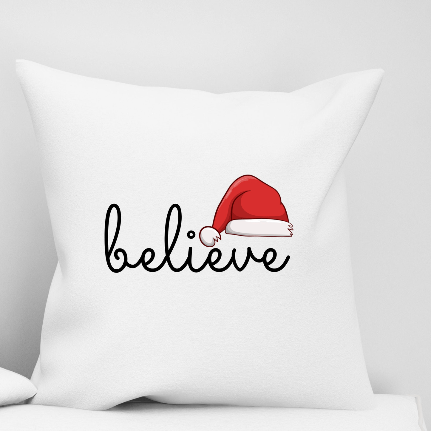 Believe Sarcastic Christmas Pillow | Funny Christmas Santa Throw Pillow Cover | Holiday Accent Pillow for Christmas Decor Gift - Mervyns