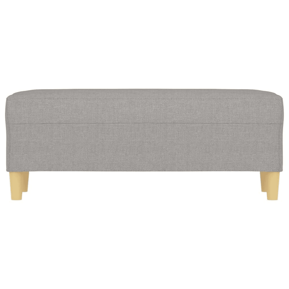 Bench Light grey 100% polyester, plywood, foam Medium Bench - Mervyns