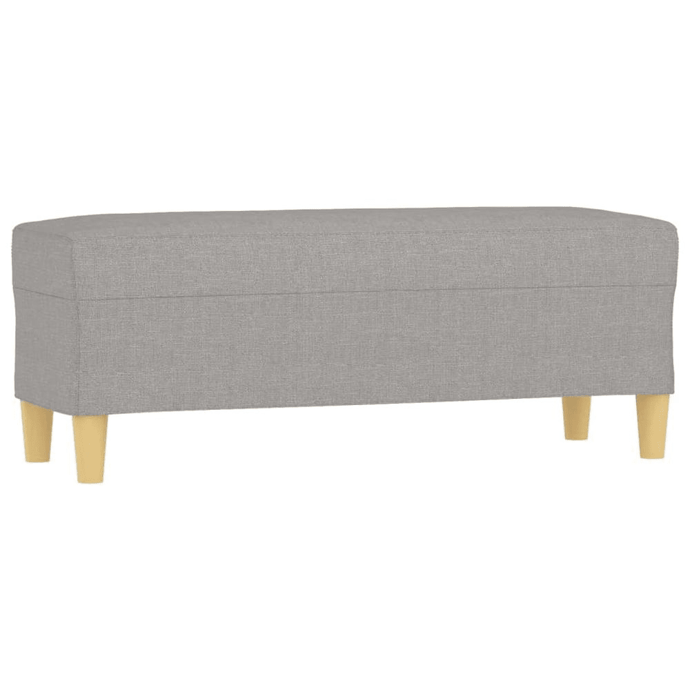 Bench Light grey 100% polyester, plywood, foam Medium Bench - Mervyns