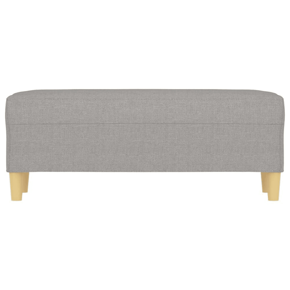 Bench Light grey 100% polyester, plywood, foam Medium Bench - Mervyns
