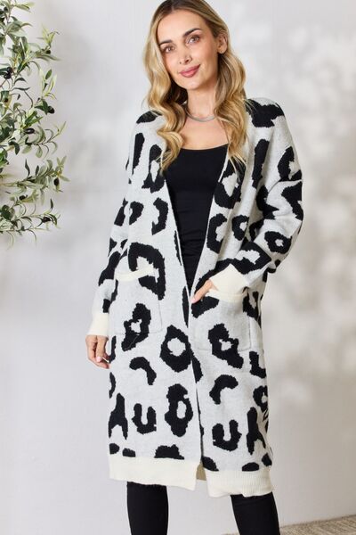 BiBi Leopard Open Front Cardigan - Mervyns