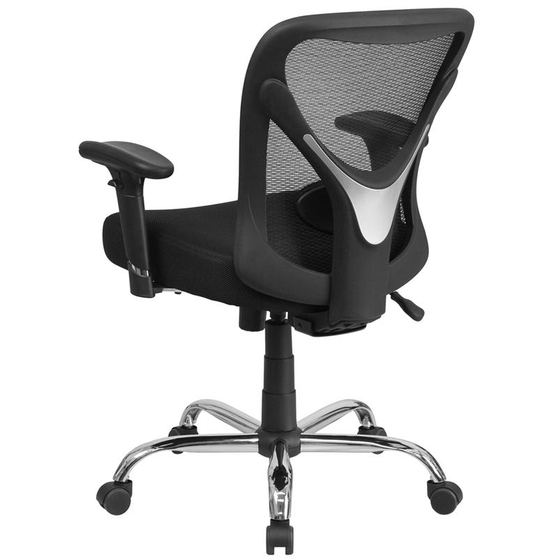 Big & Tall Office Chair | Adjustable Height Mesh Swivel Office Chair with Wheels - Mervyns