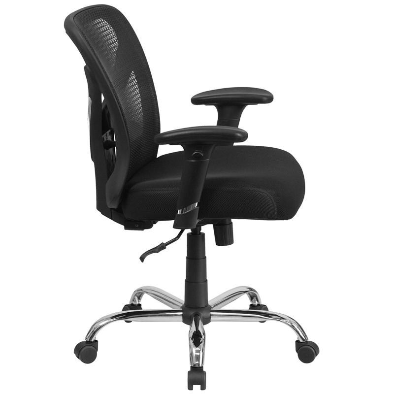 Big & Tall Office Chair | Adjustable Height Mesh Swivel Office Chair with Wheels - Mervyns