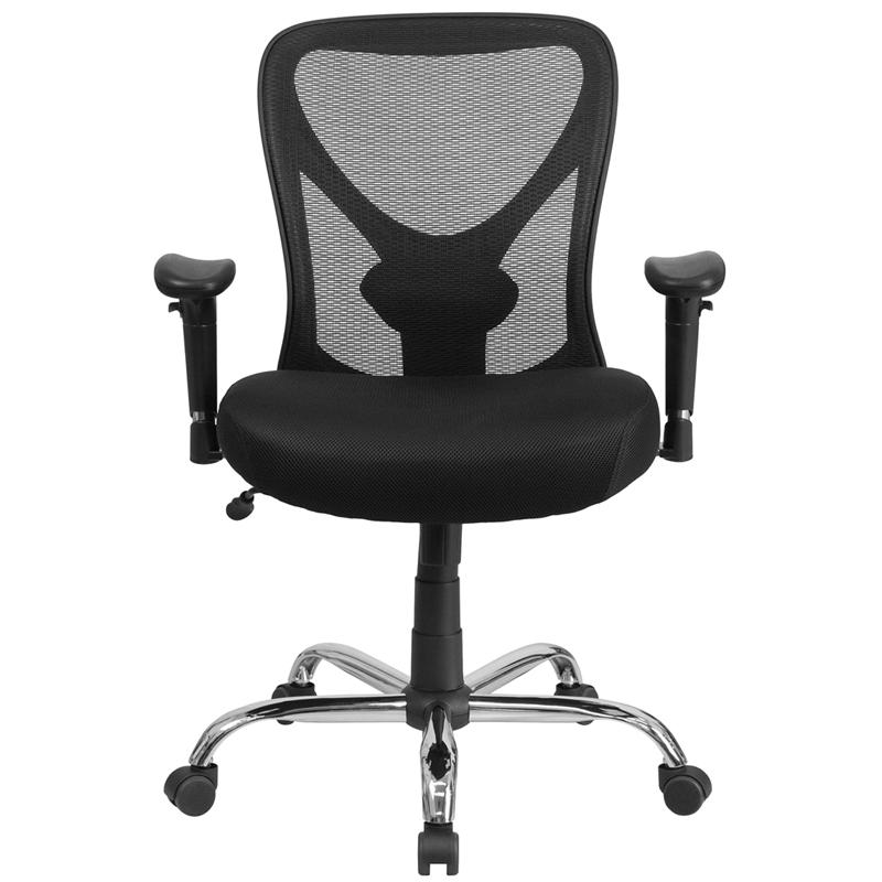 Big & Tall Office Chair | Adjustable Height Mesh Swivel Office Chair with Wheels - Mervyns