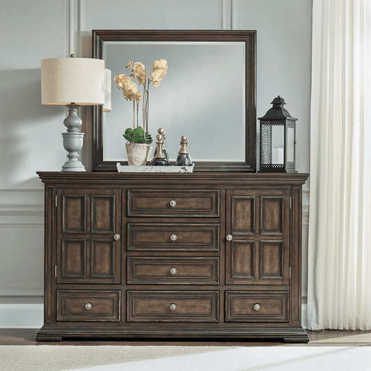 Big Valley Dresser & Mirror - Mervyns