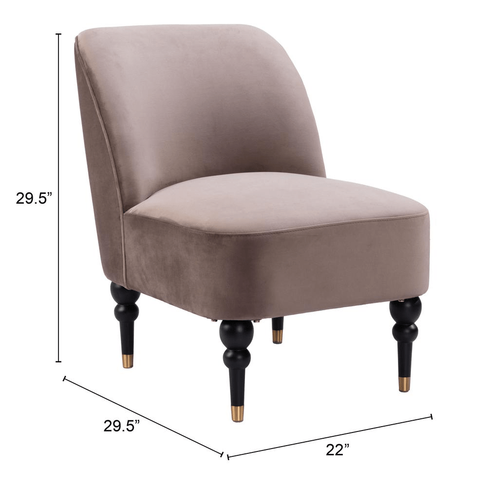 Bintulu Accent Chair Taupe - Mervyns
