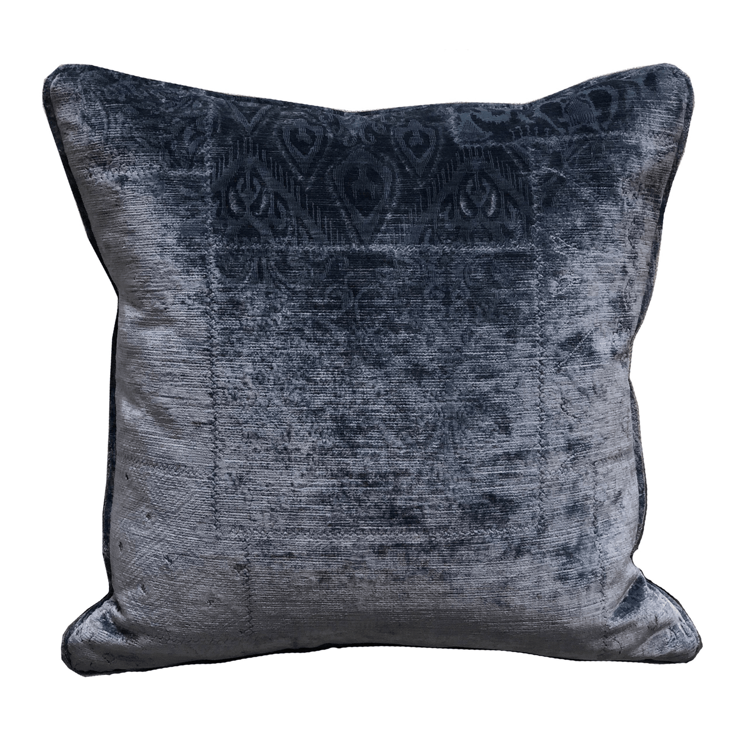 Bleu Velour Blue Luxury Throw Pillow - Mervyns