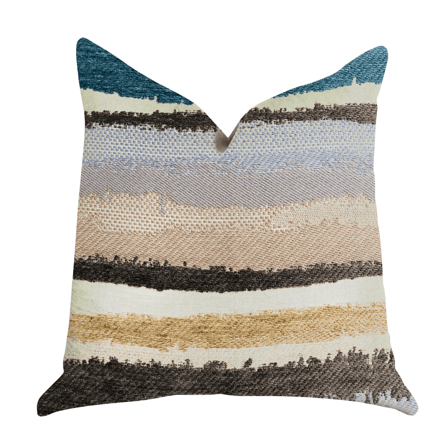 Blue Stone River Sand Multi Color Luxury Throw Pillow - Mervyns